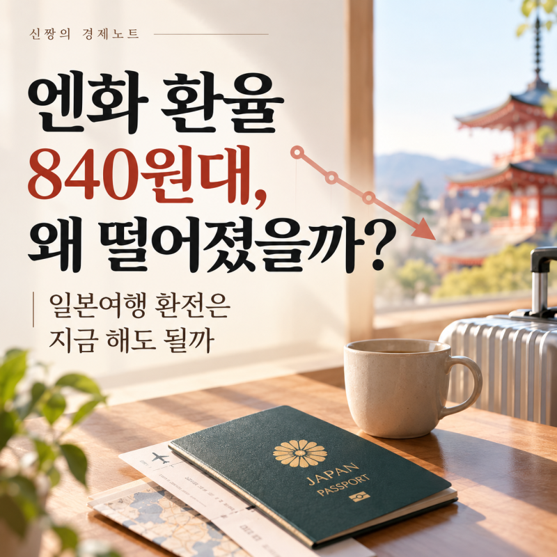 엔화 환율 840원대, 왜 떨어졌을까?｜일본여행 환전은 지금 해도 될까