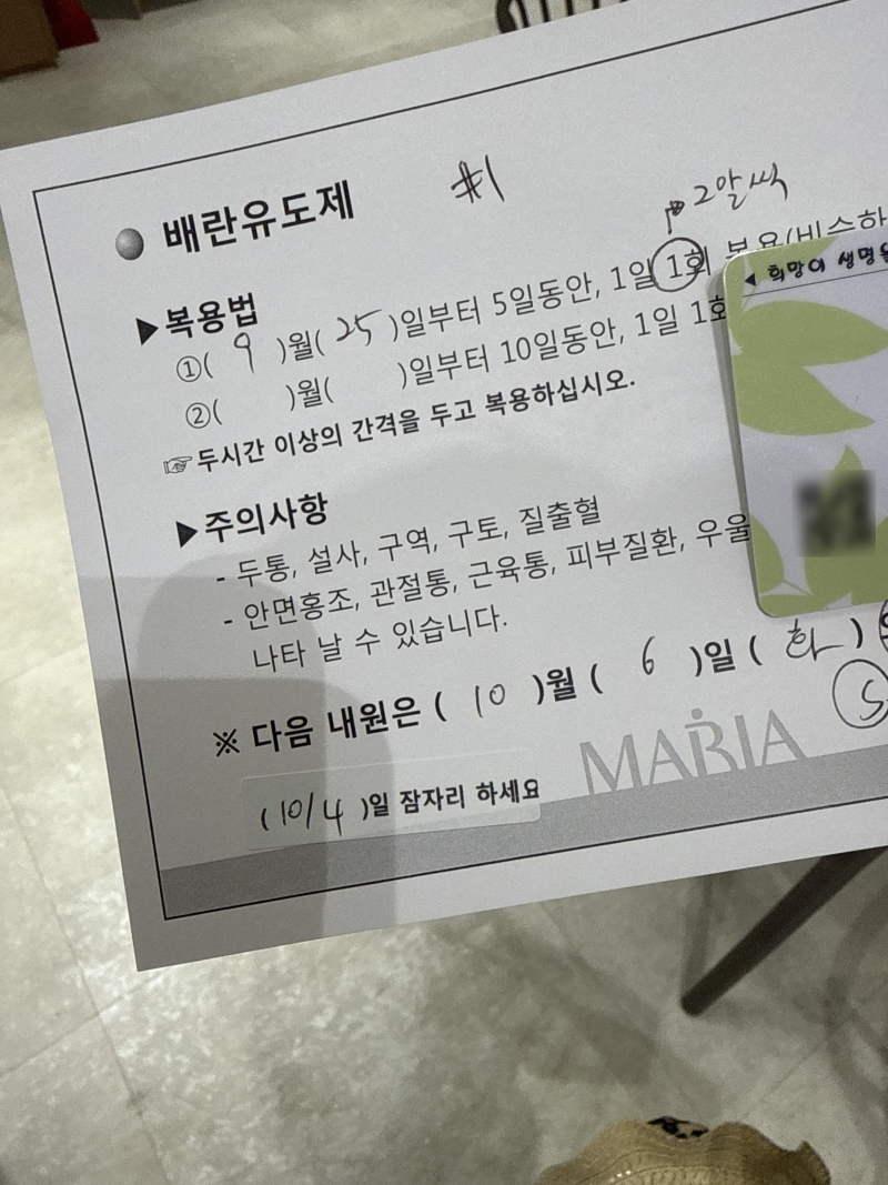 임신 준비 ｜계류유산 후 임신 준비 기록 8 +자연임신 시도 다시 시작 (일산 마리아)