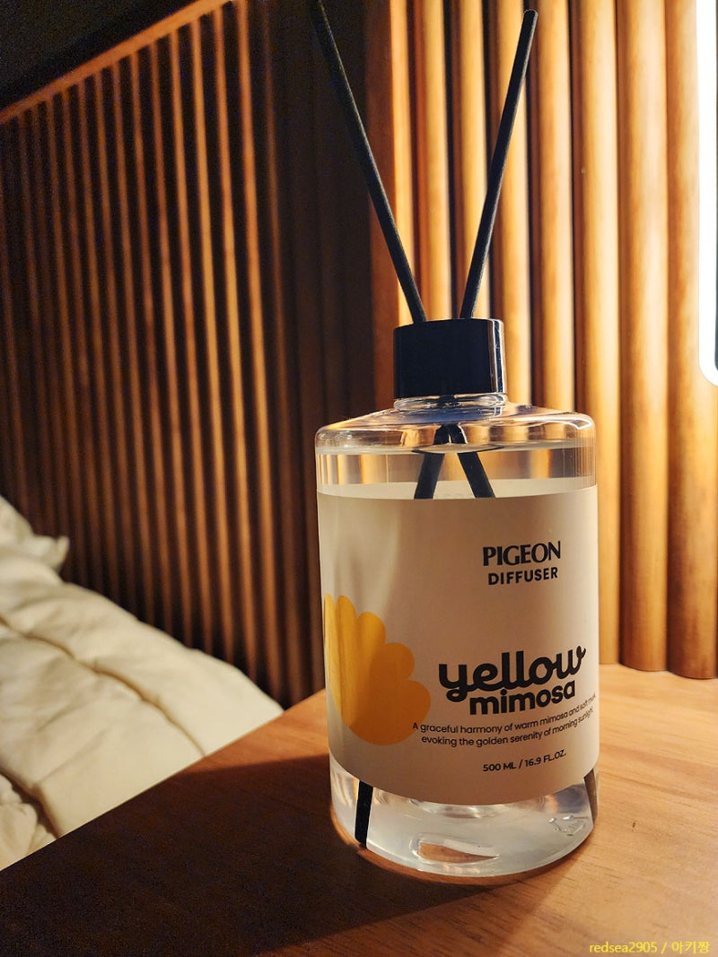 피죤 디퓨저 추천 신제품 500ml 대용량 옐로우 미모사 : 침실 디퓨저 사용후기