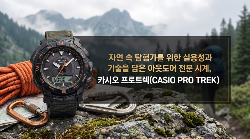 자연 속 탐험가를 위한 실용성과 기술을 담은 아웃도어 전문 시계, 카시오 프로트렉(CASIO PRO T....