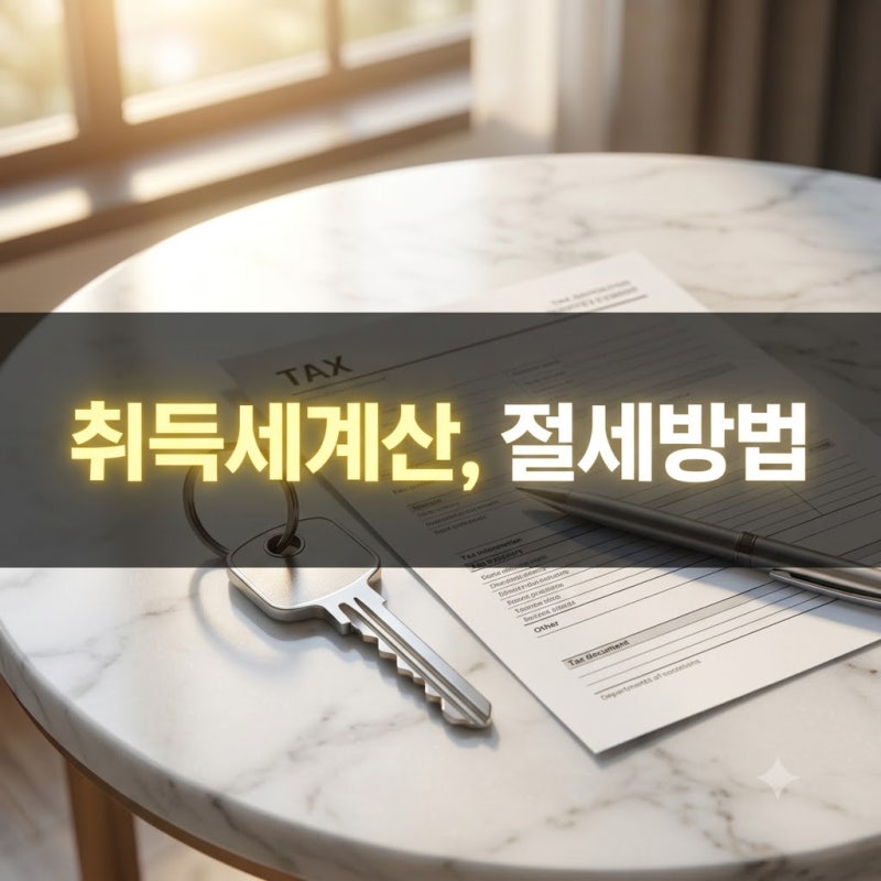 아파트 취득세 계산기 1주택 2주택 세율 | 절세 방법 총정리