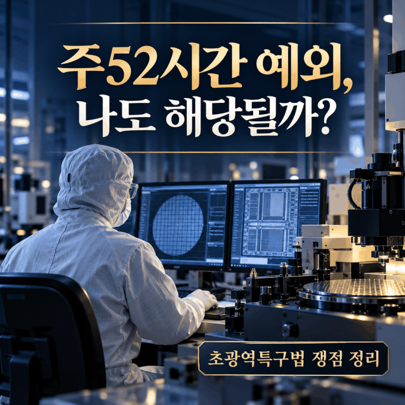 반도체 R&D 주52시간 예외, 삼성전자·SK하이닉스 연구원 해당될까