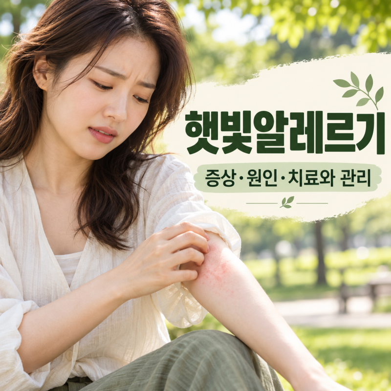 햇빛알레르기 증상과 원인, 가려움이 생겼을 때 치료와 관리법