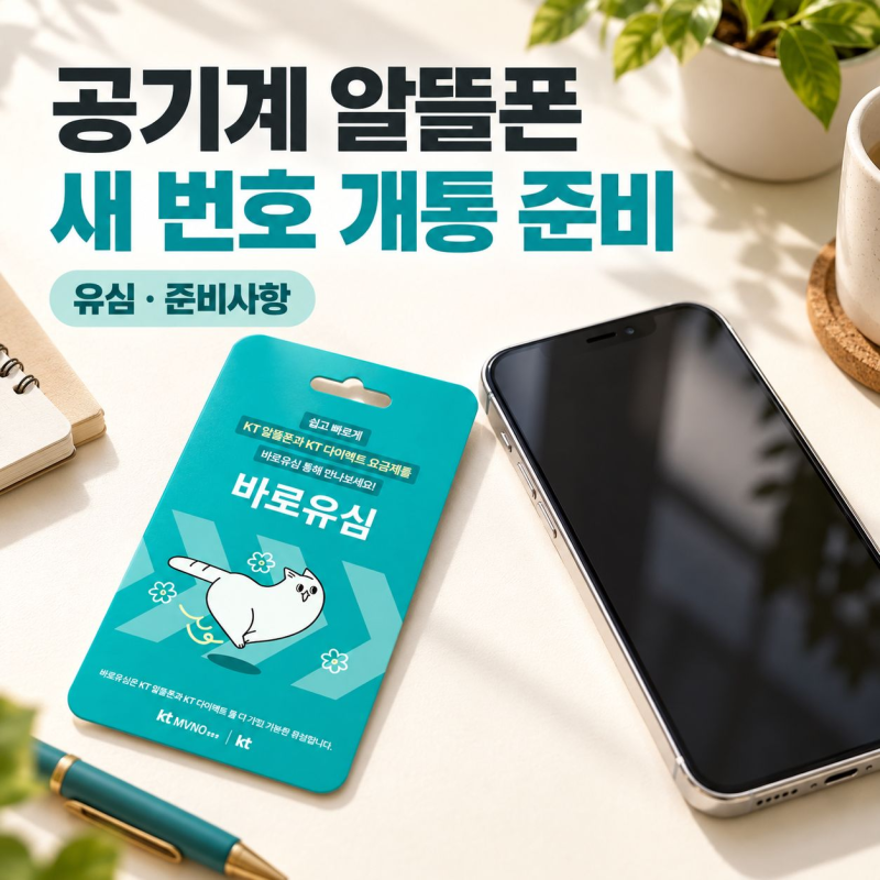 공기계로 알뜰폰 신규개통할 때 필요한 유심과 준비사항