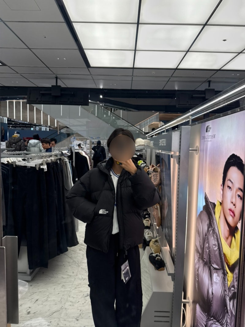 여자 겨울패딩 추천 노스페이스 구스 패딩 추천 비교 착샷