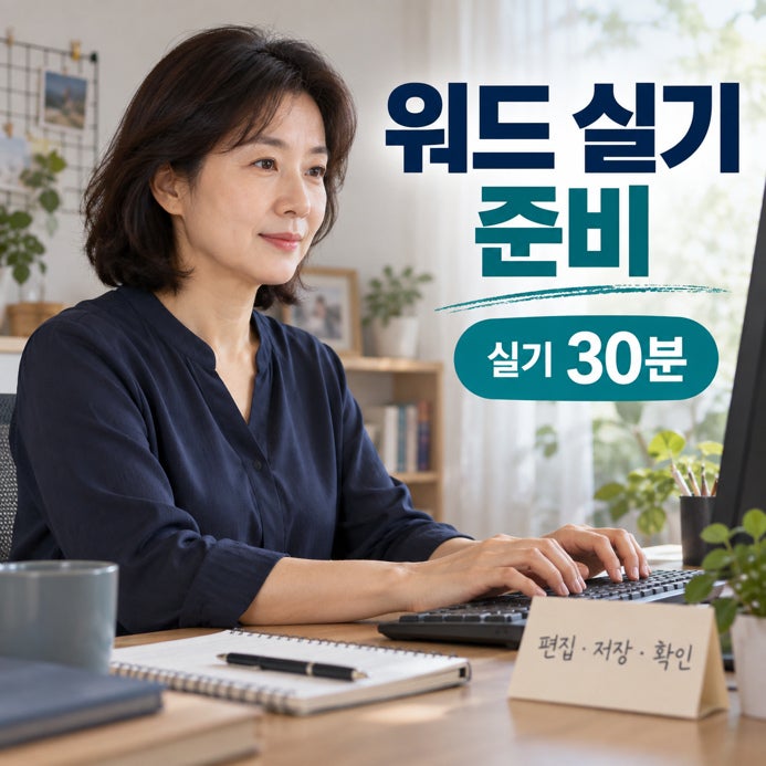 워드프로세서 실기 버전, 접수 전 확인 2026