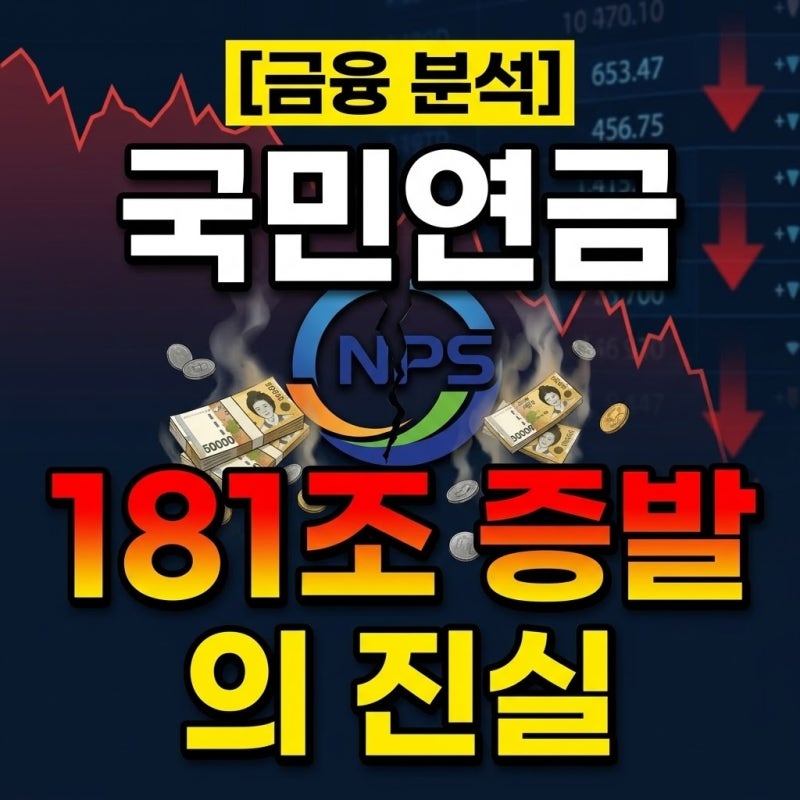 [금융 분석] 국민연금 181조 증발의 진실, 주식 몰빵 투자가 불러온 나비효과