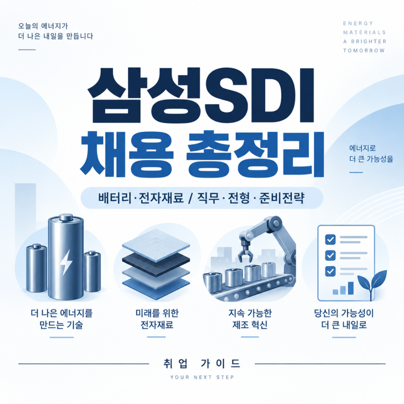 삼성SDI 채용 총정리｜신입 공채·지원자격·GSAT·면접까지 한 번에