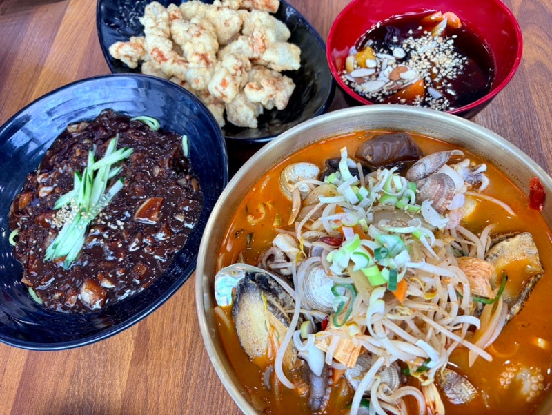 나주 남평 맛집 부추짜장면 전갑짬뽕 미니탕수육 먹고 왔어요ㅣ명성중화요리