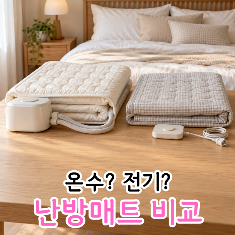 온수매트 전기장판 장단점 비교하기
