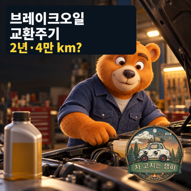 브레이크오일 교환주기, 2년·4만 km가 정답일까? 설명서와 상태 점검 기준