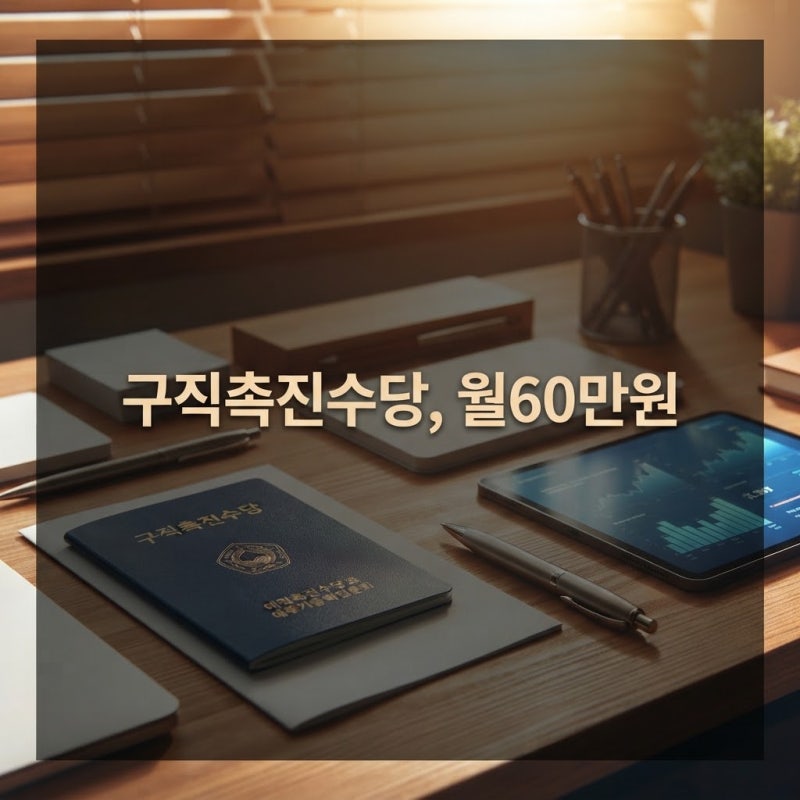 고용24 국민취업지원제도 1유형 구직촉진수당 | 월 60만원 조건과 신청 꿀팁