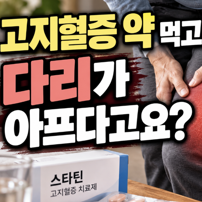 고지혈증 약 먹고 다리가 아프다고요? 바로 끊기 전 확인할 것
