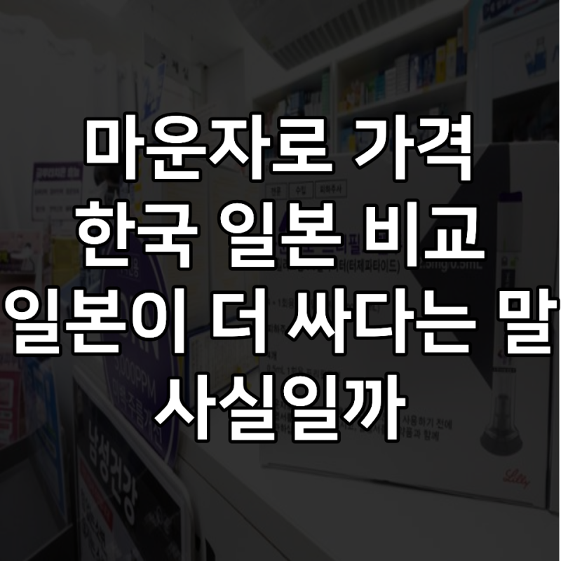 마운자로 가격 한국 일본 비교! 일본이 더 싸다는 말, 사실일까