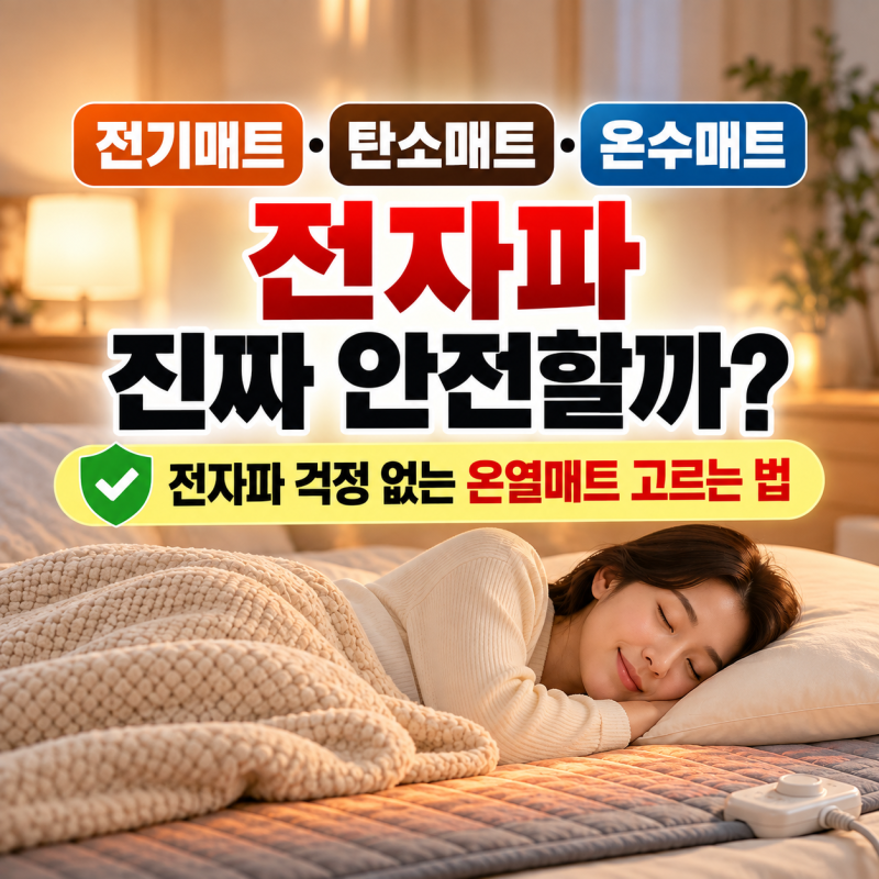 전기매트·탄소매트·온수매트 전자파 진짜 안전할까?| EMF인증과 KC인증 , AC/DC 차이 총정리