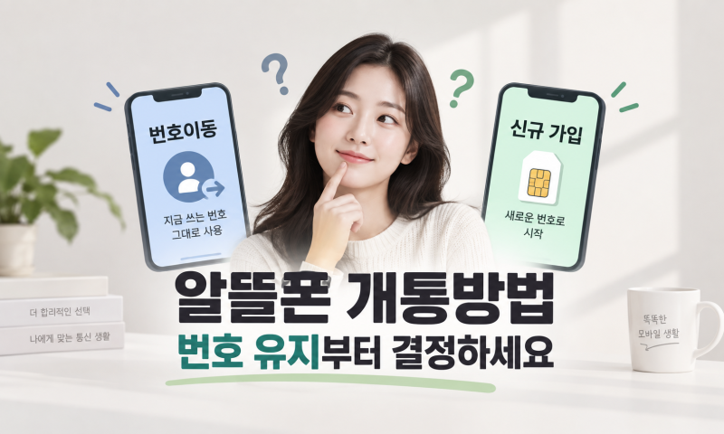 알뜰폰 개통방법, 번호를 유지할지부터 정하고 시작하세요