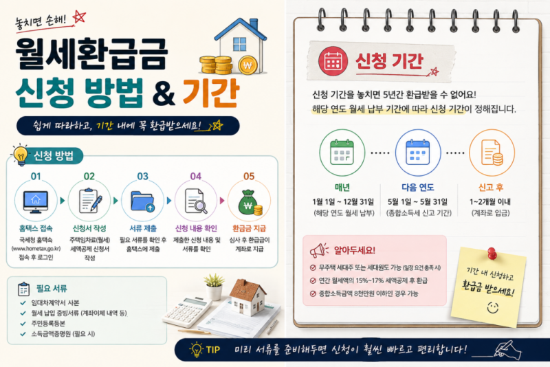 무주택자라면 주목! 2026년 월세 환급 및 세액공제 신청 조건 완벽 가이드