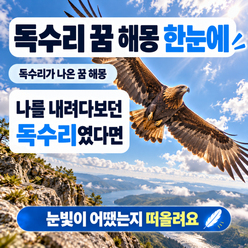 독수리 꿈 해몽, 하늘에서 나를 내려다봤다면