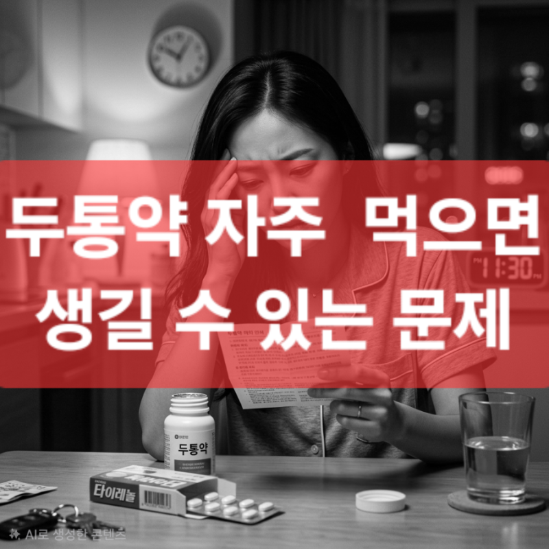 편두통이 잦은데 두통약 자주 먹어도 괜찮을까? 약물과용두통 주의