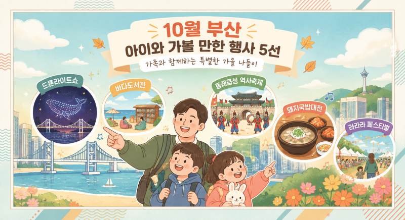10월 부산 아이와 가볼 만한 축제·행사 5곳｜이번 달 가족 나들이 어디로 갈까?