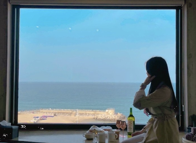 강릉 기억스테이 601호 주차 오션뷰 가성비 숙소 예약 솔직 추천 후기