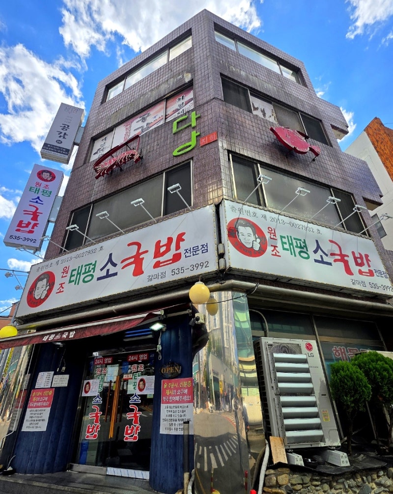 대전 여행 현지인 입소문 맛집 태평 소국밥 갈마점 소국밥 내장탕 육사시미 먹방 후기