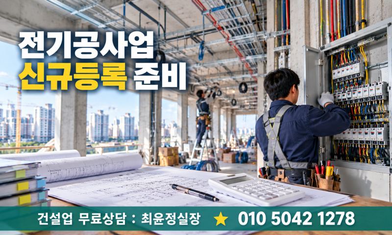 전기공사업 신규등록 기간｜전기면허 접수까지 준비절차