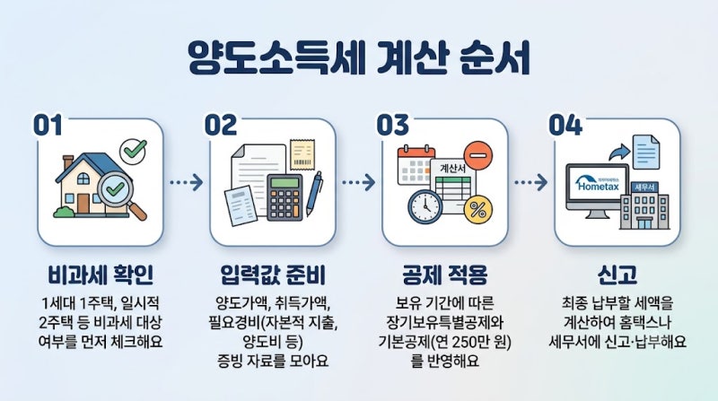 양도소득세 계산기, 계산 전 확인할 5가지