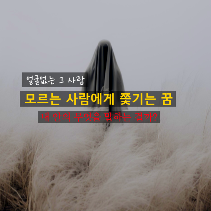 모르는 사람에게 쫓기는 꿈 해몽, 정체 모를 괴한·얼굴 없는 사람에게 도망치는 꿈 의미 (반....
