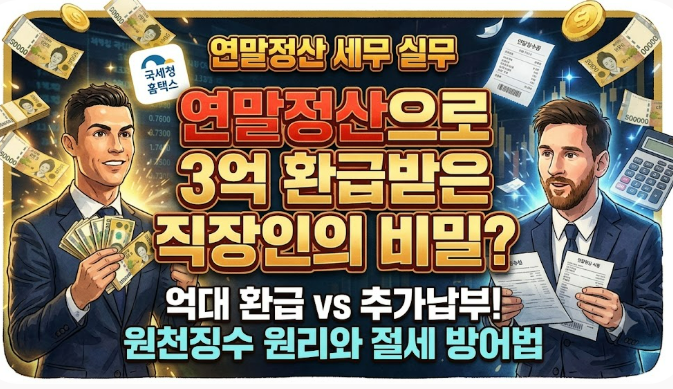 [연말정산 세무 실무] "연말정산으로 3억 원 환급받은 직장인의 비밀?" 억대 환급·추가납부가....