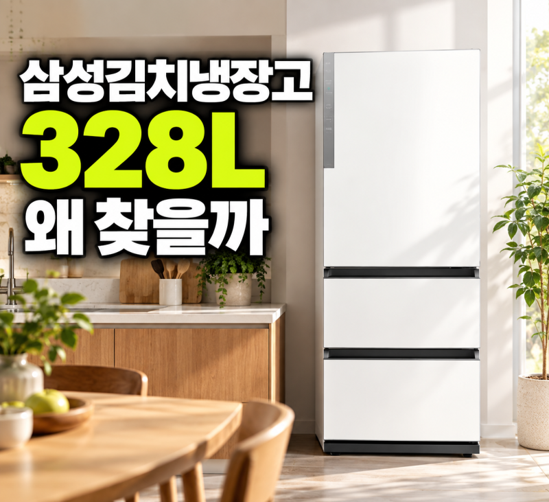 비스포크 김치냉장고 추천, 328L 3도어 실제 후기에서 많이 나온 장단점
