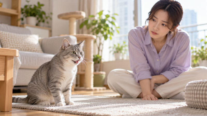고양이 개구호흡, 입 벌리고 숨 쉰다면 그냥 지켜봐도 될까요?