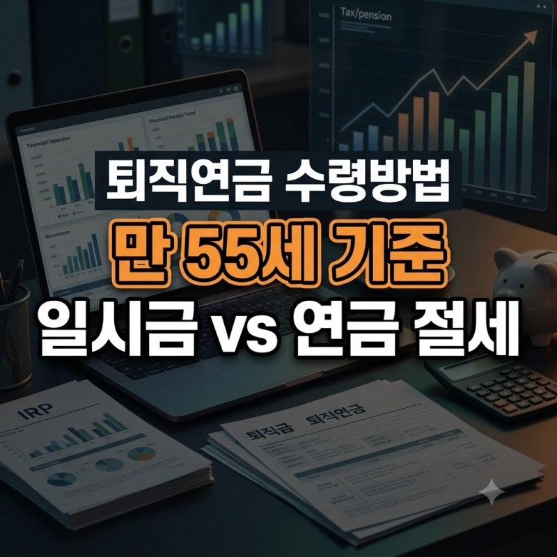 퇴직금 퇴직연금 수령방법 일시불 연금 비교 IRP 절세 가이드 총정리