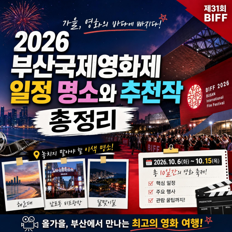 2026 Busan International Film Festival: Schedule, Must-Visit Spots, and Recommended Films