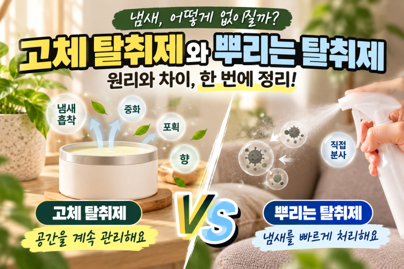 요즘 많이 보이는 고체 탈취제, 냄새를 어떻게 없애는 걸까?