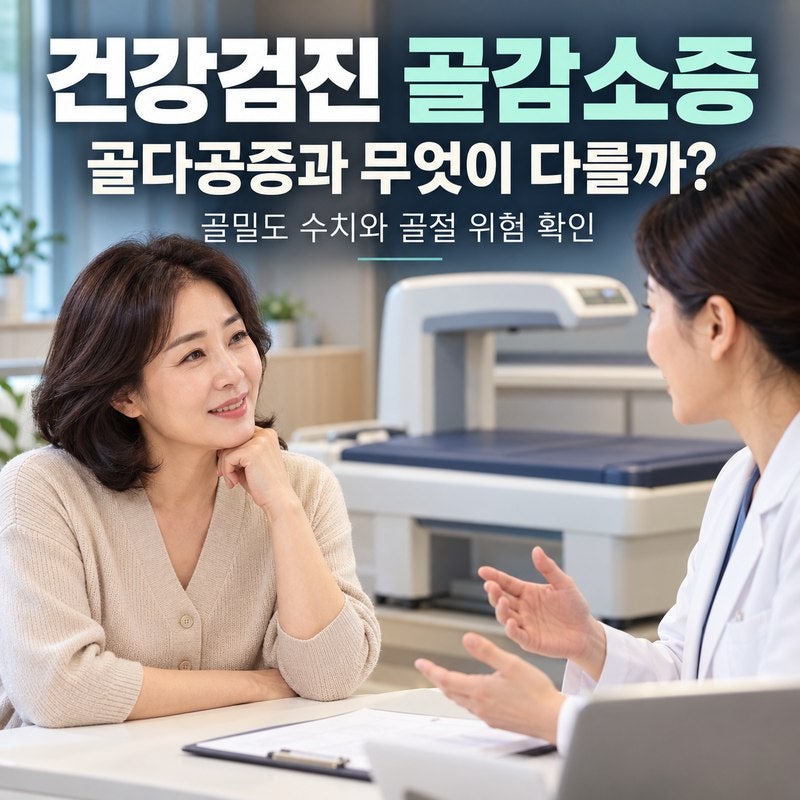 건강검진 골감소증 나왔다면｜골다공증과 무엇이 다를까