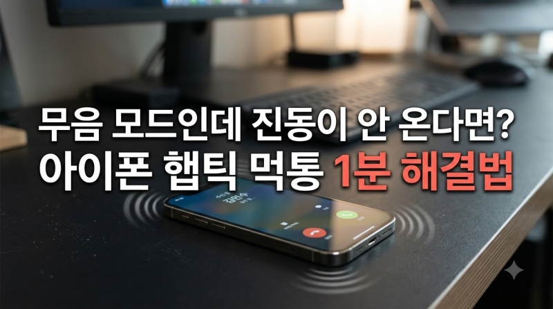 "무음인데 주머니에서 왜 진동도 안 올까?" 아이폰 전화·카톡 진동 먹통 1분 해결법: '무음 모....
