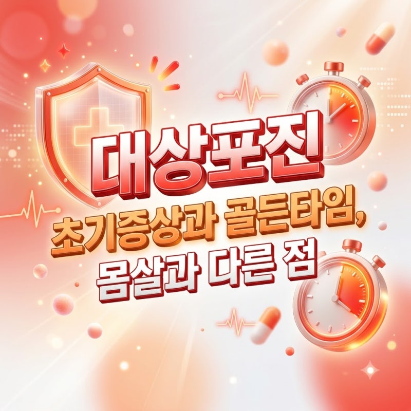 대상포진 초기증상과 골든타임, 몸살과 다른 점