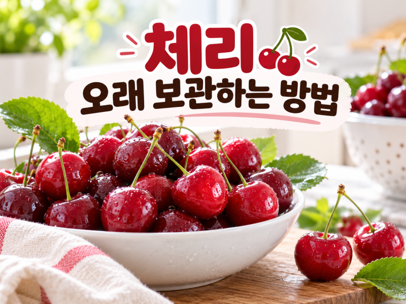 체리 오래 보관하는 방법
