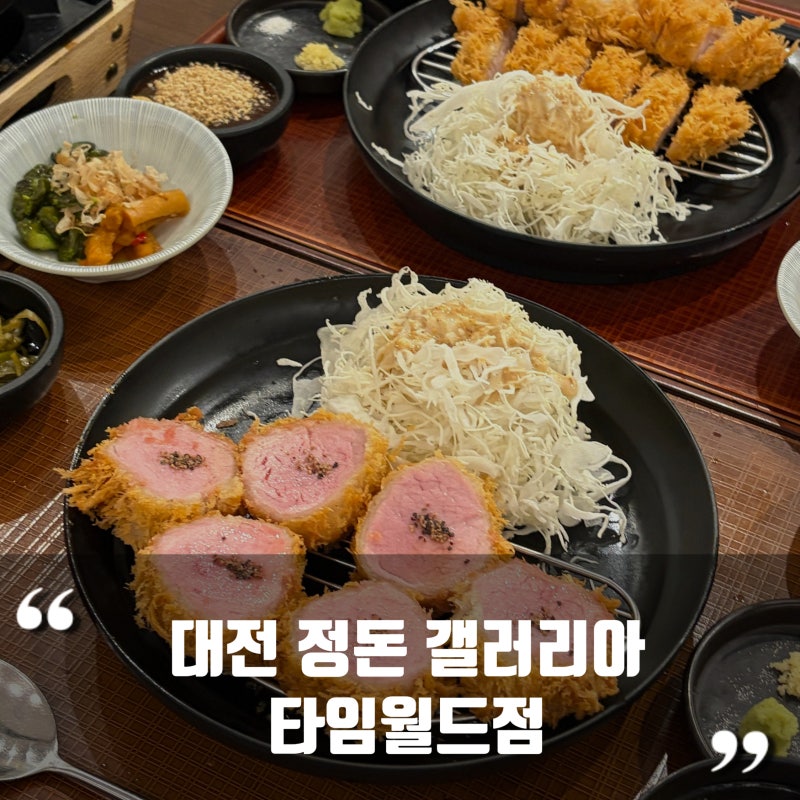 대전 둔산동 맛집 정돈 갤러리아백화점 타임월드점 ｜ 돈가스 맛집 추천