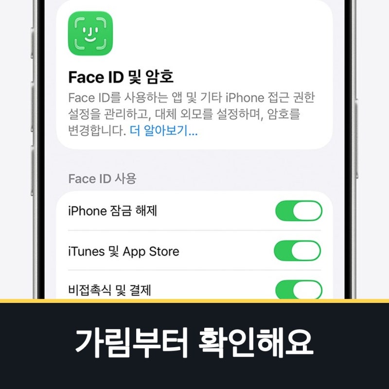 아이폰 페이스아이디 안됨, 인식 오류면 카메라부터