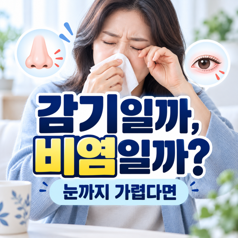알레르기 비염일까 감기일까? 재채기에 눈까지 가렵다면