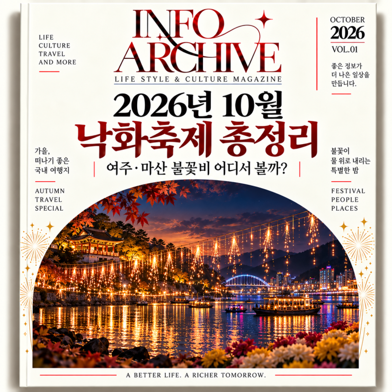 2026년 10월 낙화축제 총정리｜여주·마산 불꽃비 어디서 볼까?