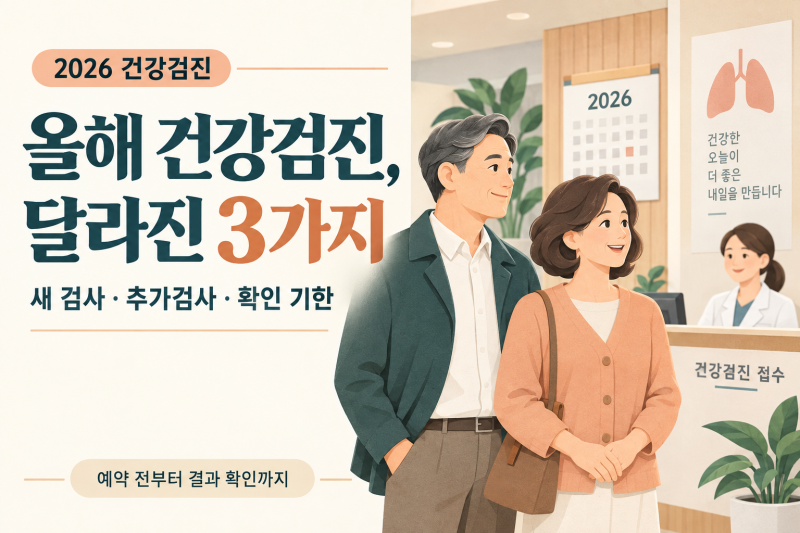 2026 건강검진 달라진 점｜56·66세 폐기능 검사와 추가검사 확인법
