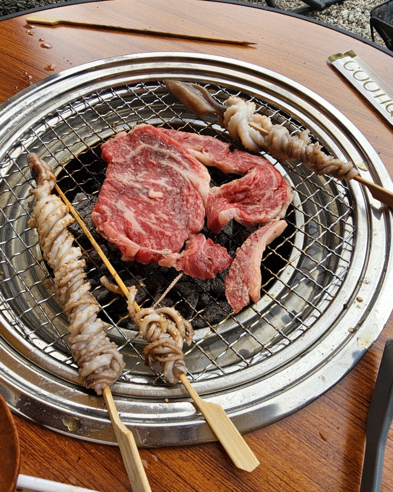 2년째 쓰는 캠핑 숯불테이블 추천｜원형 화로 바베큐 테이블, 이건 진짜 잘 샀다!