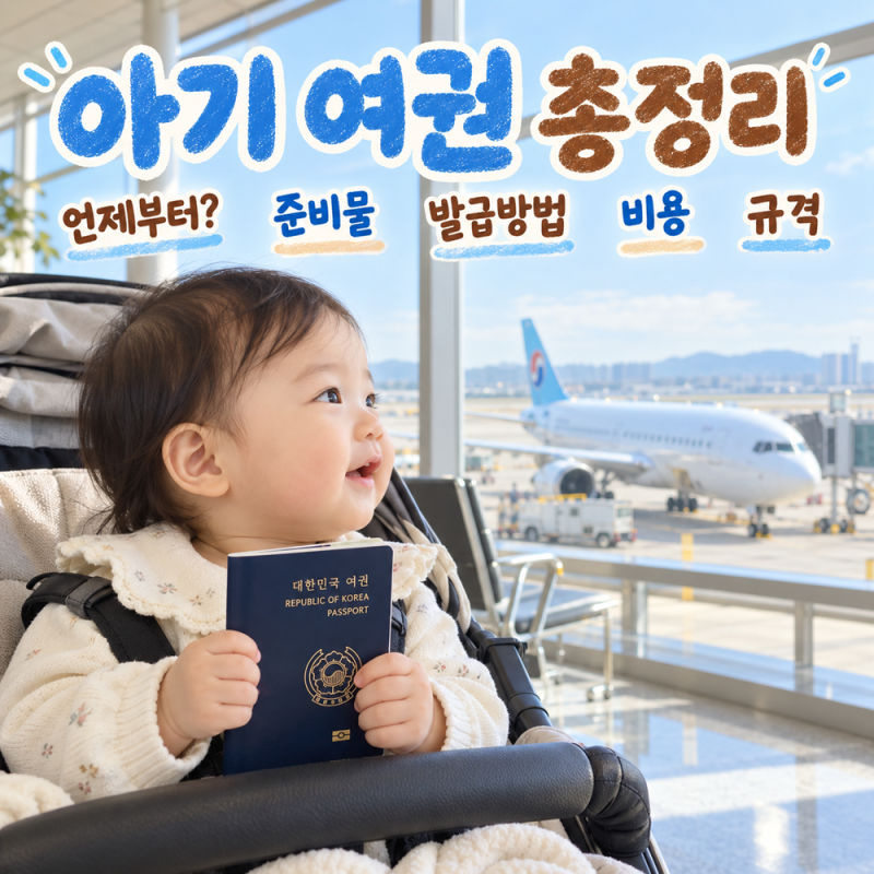 아기 여권 만들기 준비물, 발급 기간·비용·서류·규격 완벽 정리