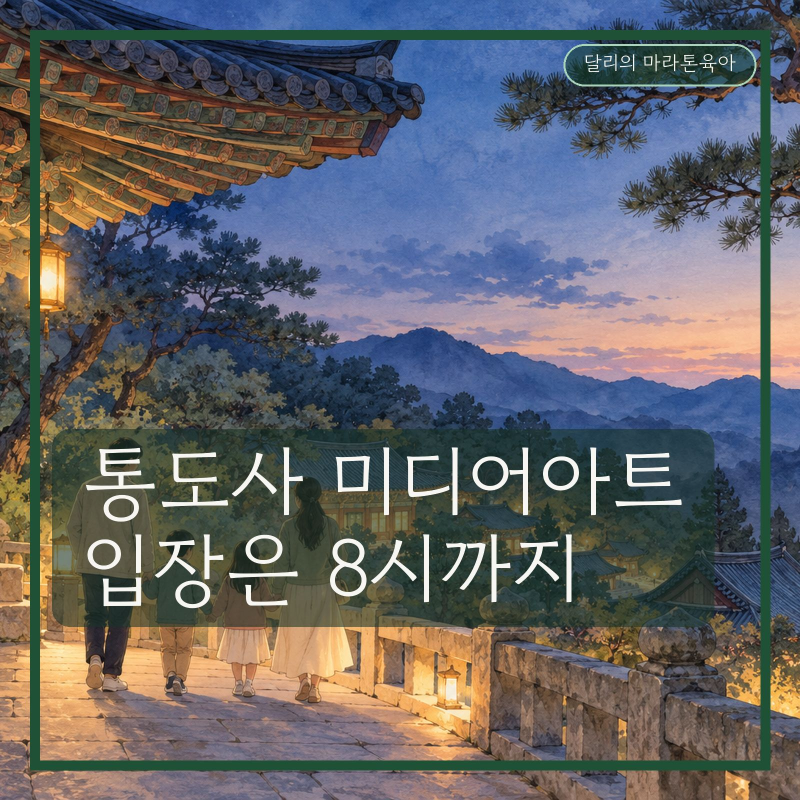 통도사 미디어아트, 밤 9시까지인데 입장은 8시 마감이에요
