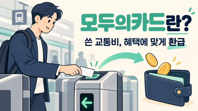 모두의카드란? K-패스와 차이부터 신청·환급 방법까지 쉽게 정리