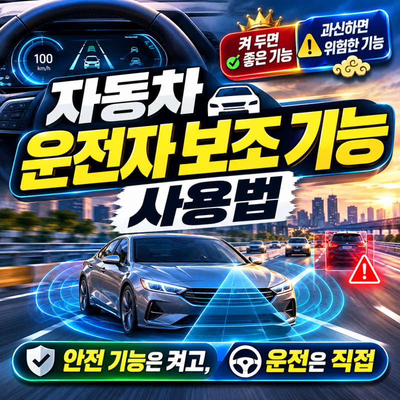 자동차 운전자 보조 기능 사용법｜켜 둘 안전 기능과 과신하면 위험한 기능