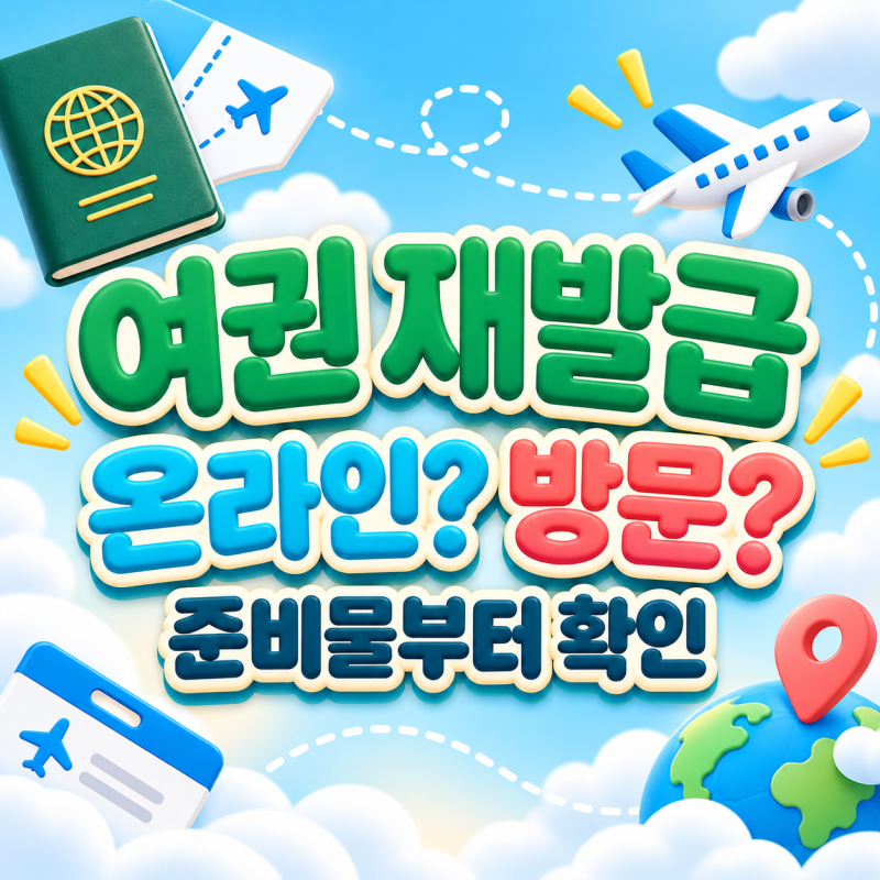 여권 재발급·갱신, 준비물·비용, 온라인·방문 신청방법 정리